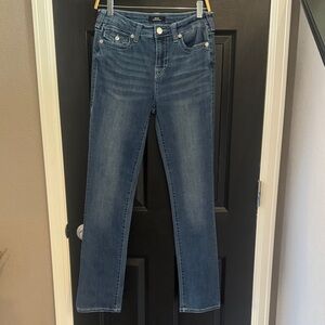 True Religion Medium Blue Straight Leg Jeans